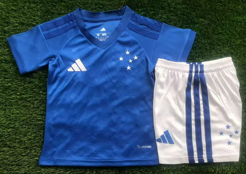 Niño_kids kit 26-27 Cruzeiro home soccer jersey size 16-28